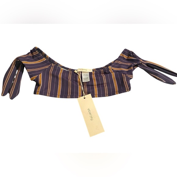 NWT EBERJEY GIRLS 2 PIECE BLUE &
BROWN “RIVERIA STRIPES DAIYA” BIKINI SET SIZE 6 - Picture 7 of 12